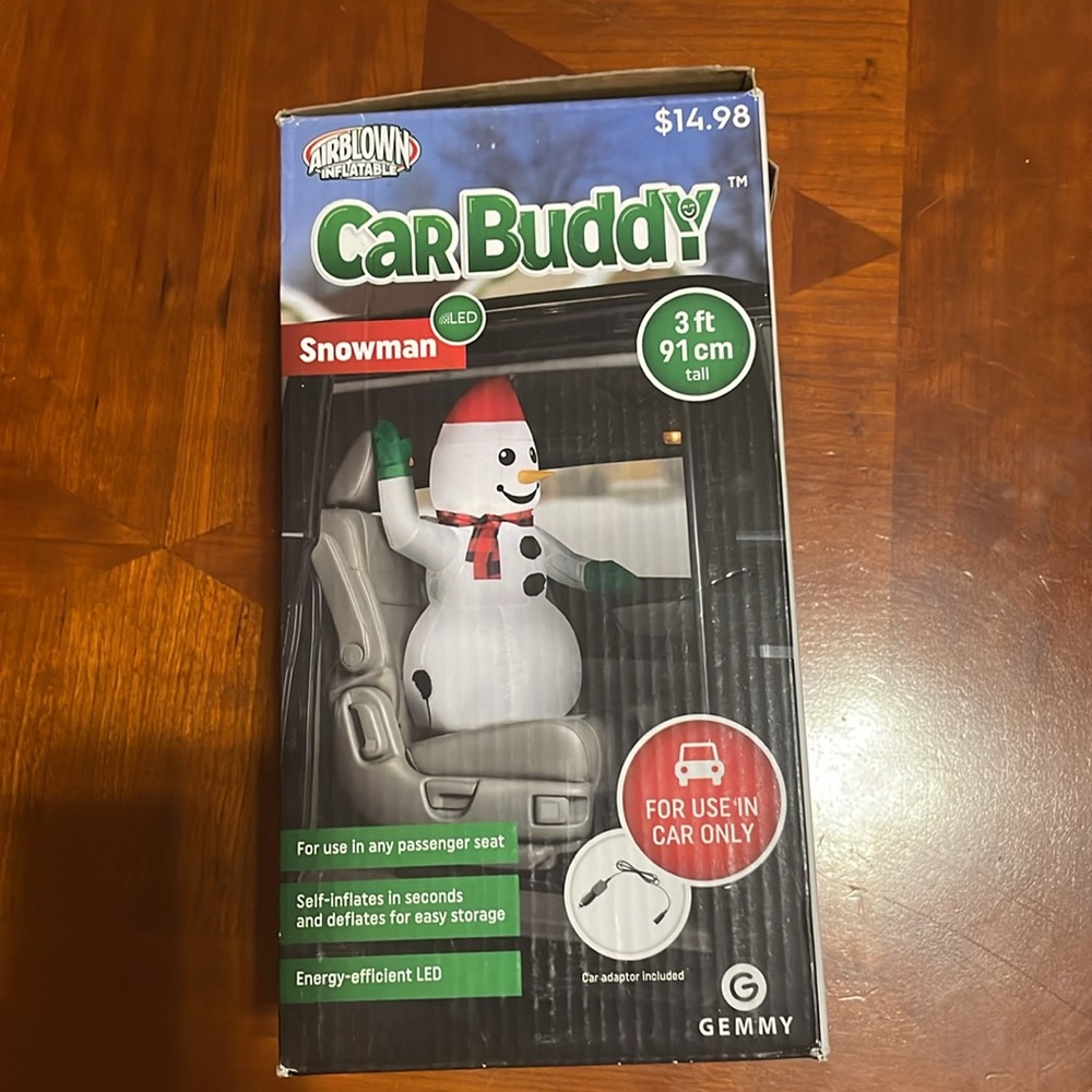 Car buddy Inflatable Snowman - 3 feet tall